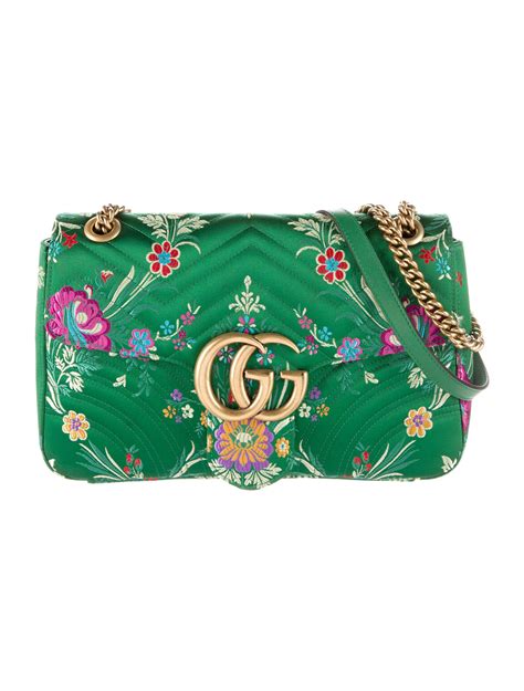 gucci green jacquard marmont|Gucci Marmont small price.